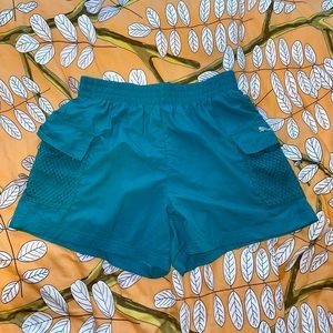 Teal Puma Athletic Shorts with Mesh Detail Size M